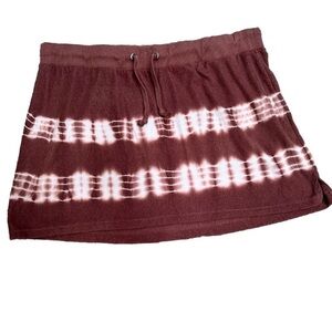 Delia’s Plus Size Mahogany Red Tie Dye Stretch Mini Skirt 1X